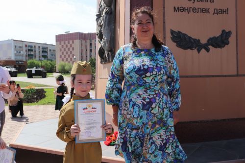 В Азнакаево звучали строевые песни юных солдат