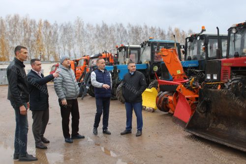 Проверка готовности техники к зимнему содержанию дорог в МУП «МППБиО г.Азнакаево»