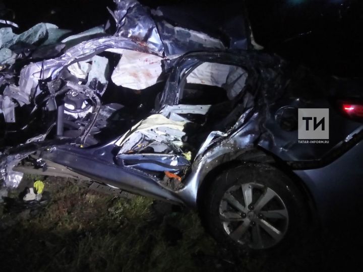 В Татарстане «КИА» лоб в лоб столкнулась с «КАМАЗом», погибли водитель и пассажир иномарки