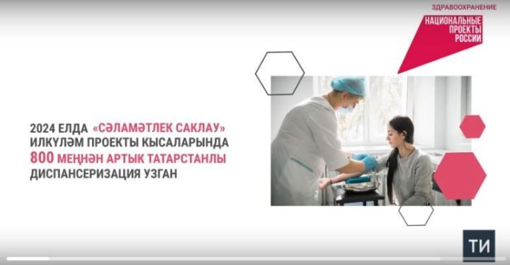 Татарстанда «Сәламәтлек саклау» илкүләм проекты буенча 874 мең кеше диспансеризация үткән