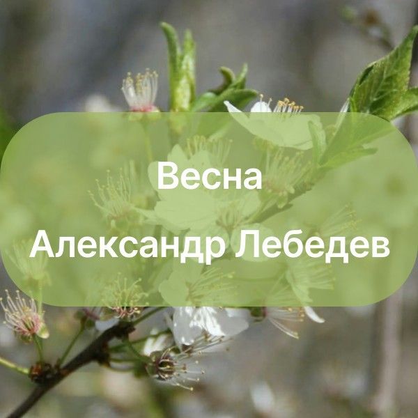 Весна. Александр Лебедев