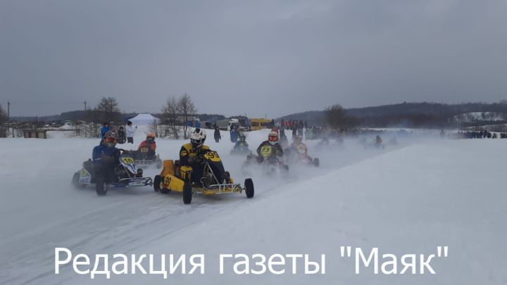 В Азнакаево прошли зимние соревнования по картингу