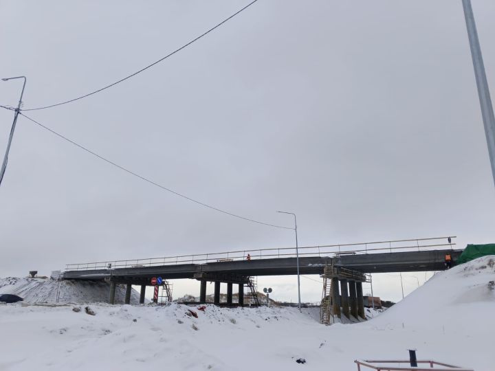 На участках реконструкции трассы М-7 «Волга» в Татарстане построили семь путепроводов