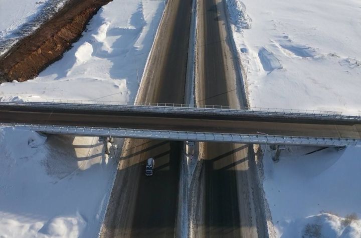 На участках реконструкции трассы М-7 «Волга» в Татарстане построили семь путепроводов